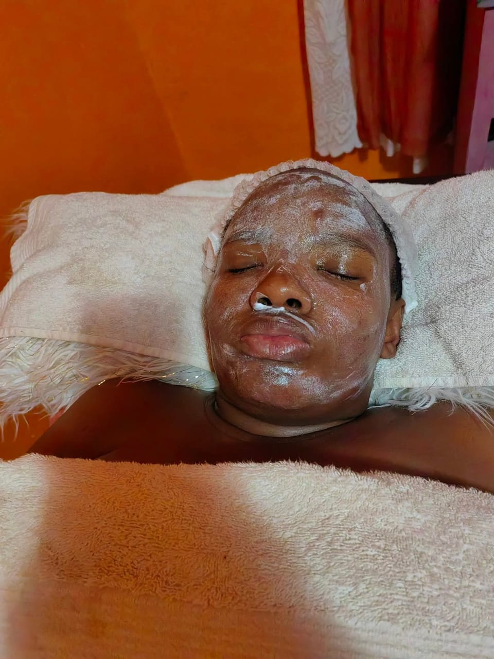 Professional facial treatment